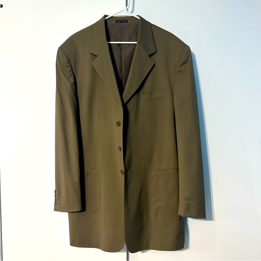 Fine Tailord Clothing Steve Harvey Suit Collection, Mocha Size 46L